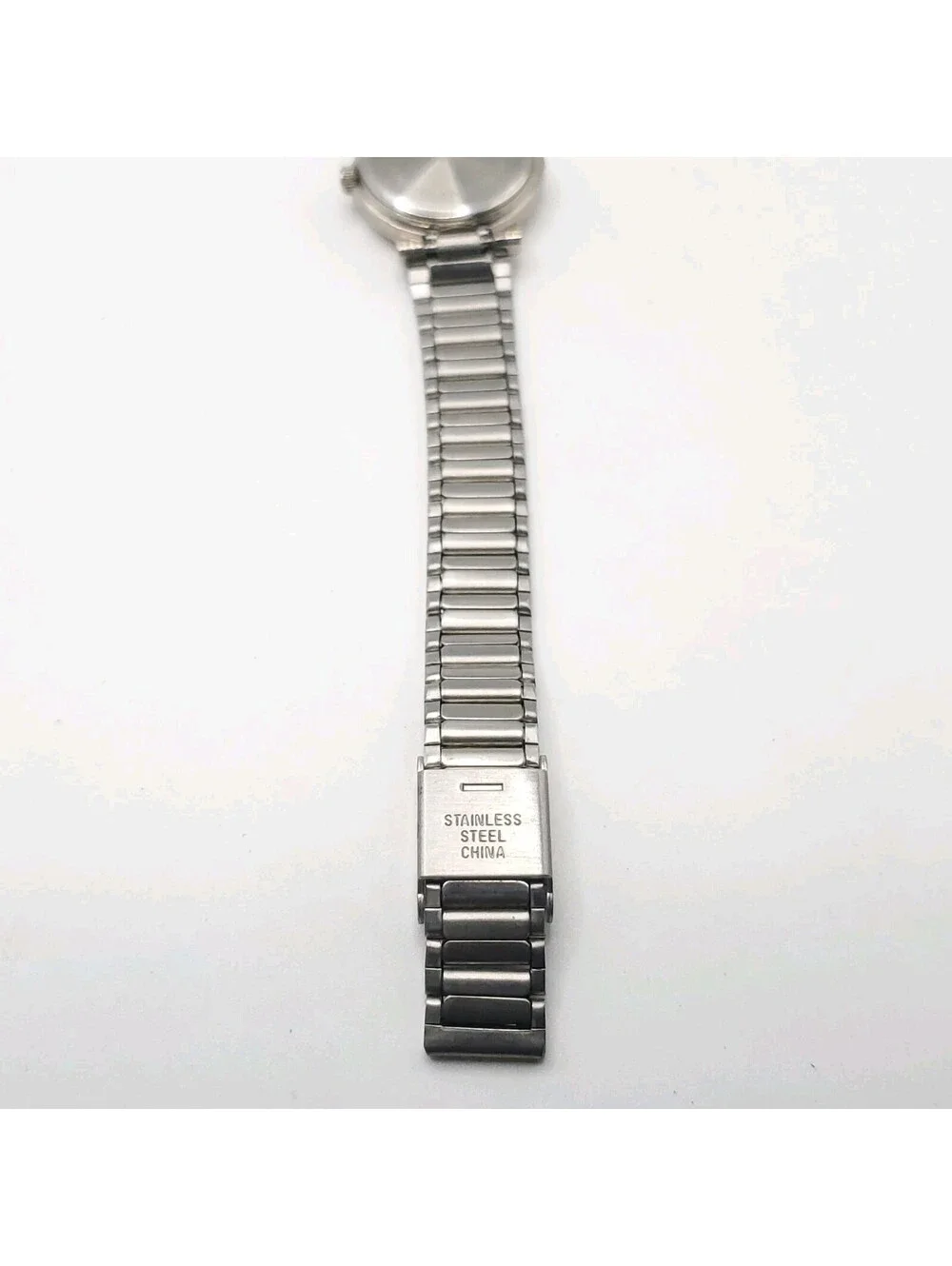 Avon Womens Quartz Watch 24mm Silver Tone Adjustable Band New Battery